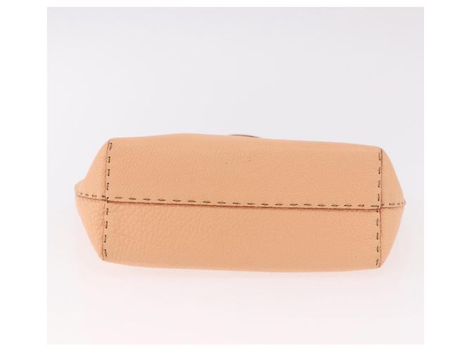 FENDI Celeria Handtasche Leder Orange Auth 189383V - Ansicht 9