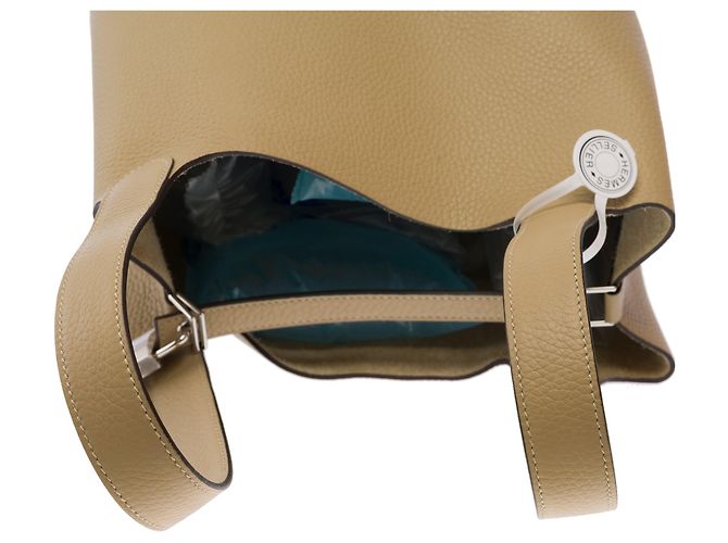 Hermès Borsa HERMES Picotin in Pelle Beige - 103682 - vista 10