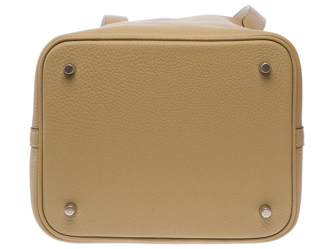 Hermès Borsa HERMES Picotin in Pelle Beige - 103682 - vista 11