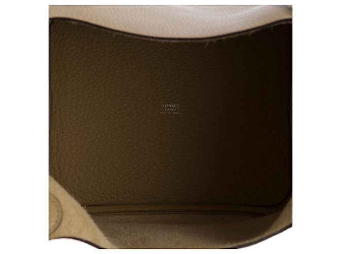 Hermès Borsa HERMES Picotin in Pelle Beige - 103682 - vista 9