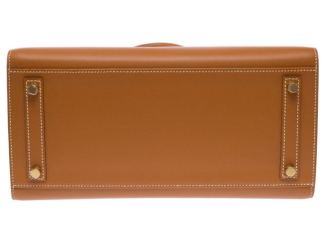 Hermès Borsa HERMES Birkin 30 in Pelle Oro - 103685 D'oro - vista 11
