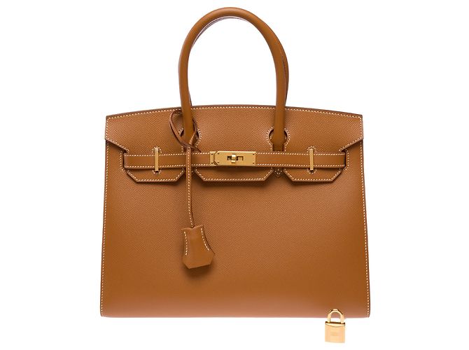 Hermès Borsa HERMES Birkin 30 in Pelle Oro - 103685 D'oro - vista 3
