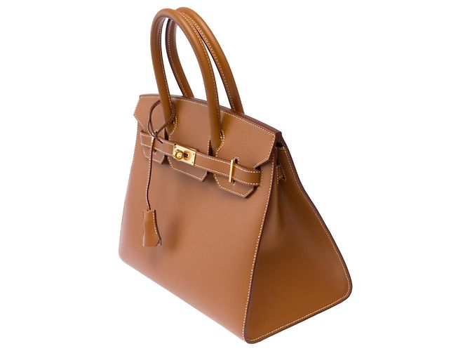 Hermès Borsa HERMES Birkin 30 in Pelle Oro - 103685 D'oro - vista 5