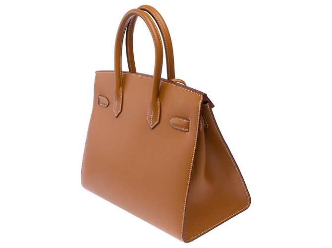 Hermès Borsa HERMES Birkin 30 in Pelle Oro - 103685 D'oro - vista 6