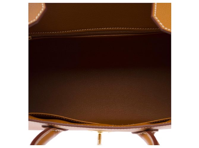 Hermès Borsa HERMES Birkin 30 in Pelle Oro - 103685 D'oro - vista 9