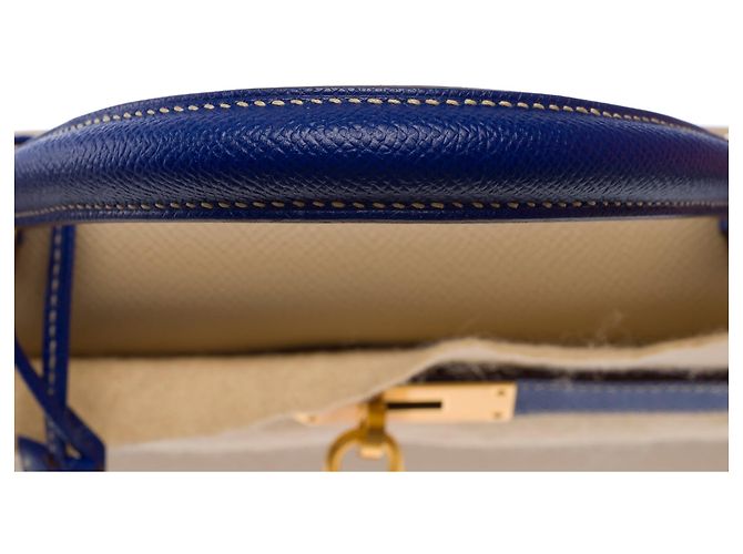 Hermès Borsa HERMES Kelly 28 in Pelle Beige - 103679 - vista 10