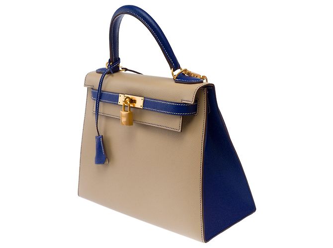Hermès Borsa HERMES Kelly 28 in Pelle Beige - 103679 - vista 5