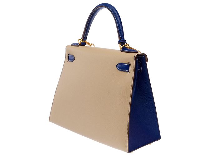 Hermès Borsa HERMES Kelly 28 in Pelle Beige - 103679 - vista 6