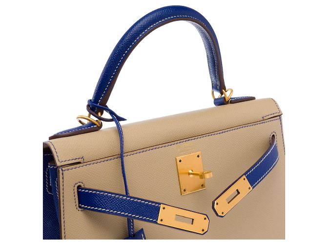 Hermès Borsa HERMES Kelly 28 in Pelle Beige - 103679 - vista 7