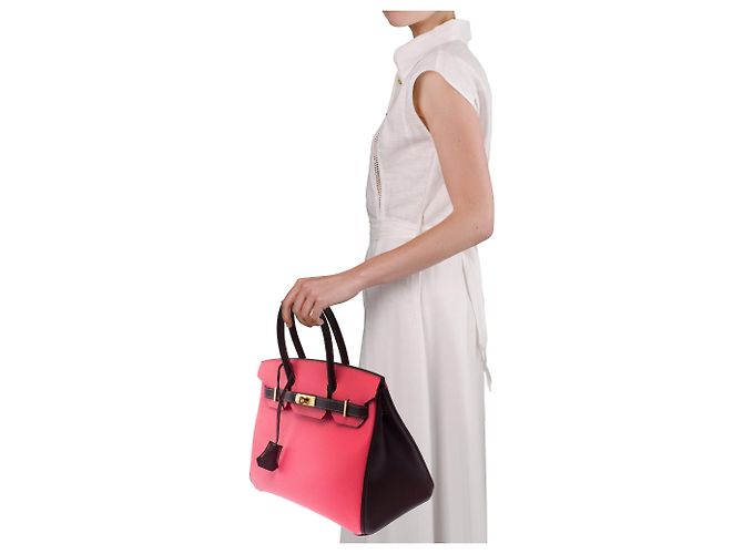 Hermès Borsa HERMES Birkin 30 in Pelle Rosa - 103678 - vista 13