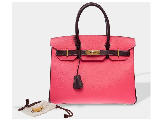 Hermès Borsa HERMES Birkin 30 in Pelle Rosa - 103678 - vista 2