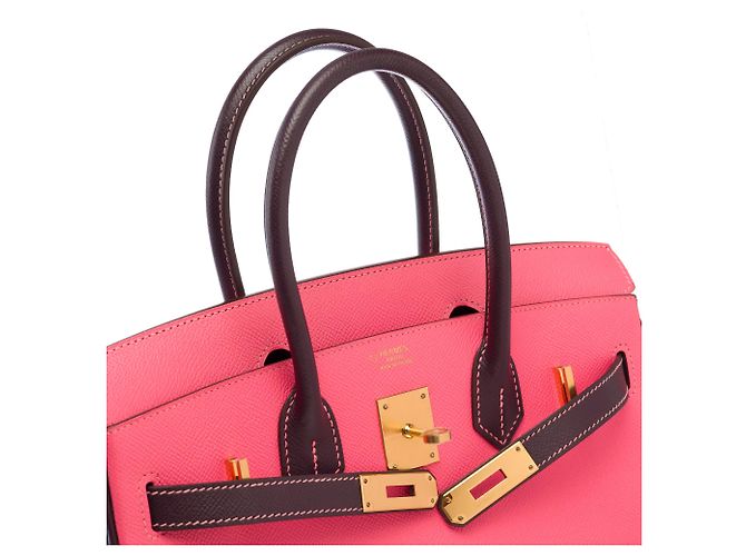 Hermès Borsa HERMES Birkin 30 in Pelle Rosa - 103678 - vista 7
