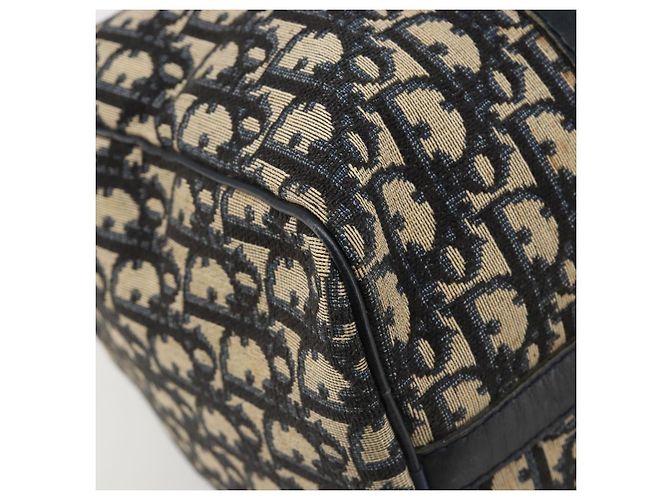 Borsa Christian Dior Trotter Canvas Blu Navy Argento Autentica 187811 - vista 14