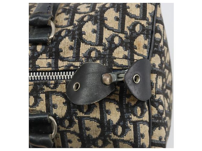Borsa Christian Dior Trotter Canvas Blu Navy Argento Autentica 187811 - vista 16