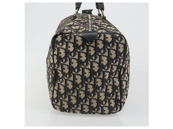 Borsa Christian Dior Trotter Canvas Blu Navy Argento Autentica 187811 - vista 4