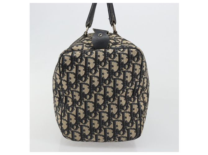 Borsa Christian Dior Trotter Canvas Blu Navy Argento Autentica 187811 - vista 5