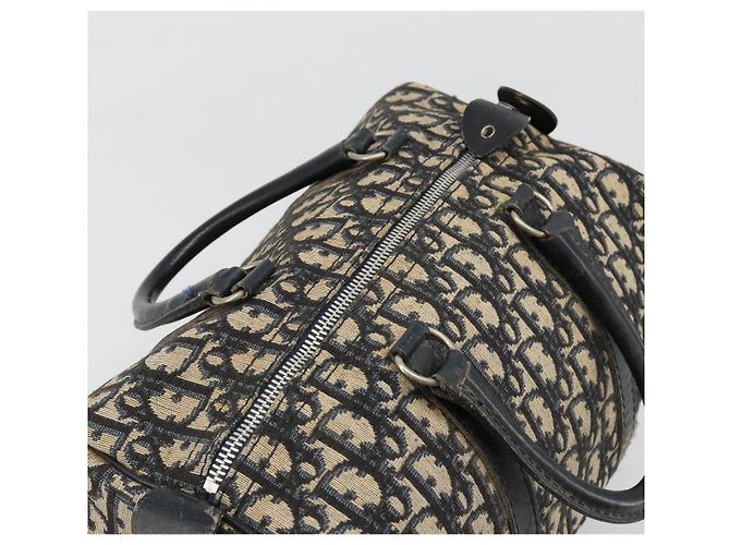 Borsa Christian Dior Trotter Canvas Blu Navy Argento Autentica 187811 - vista 6