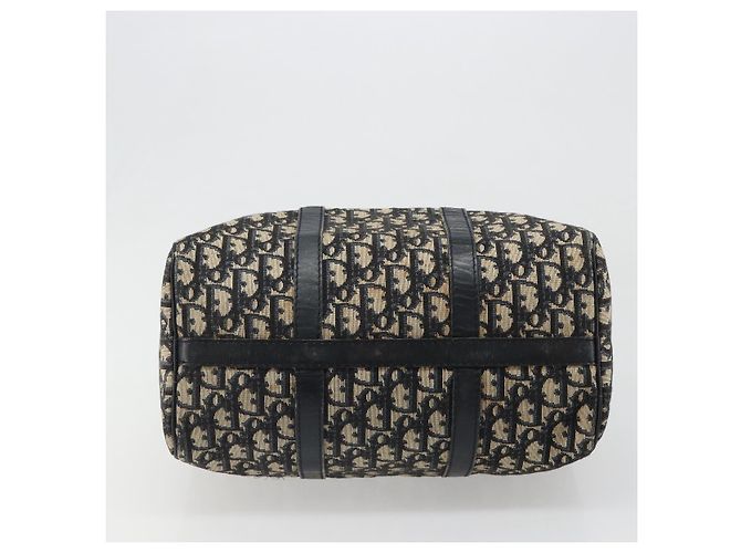 Borsa Christian Dior Trotter Canvas Blu Navy Argento Autentica 187811 - vista 9