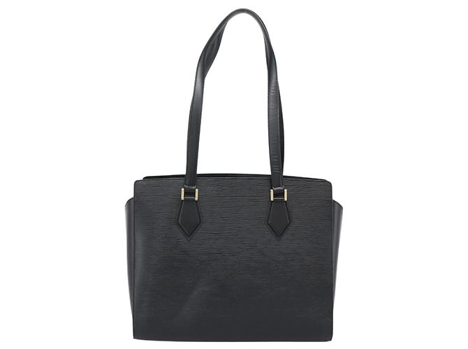 Borsa Tote LOUIS VUITTON Epi Duplex Black M52422 LV Auth ka4922A Nero - vista 2
