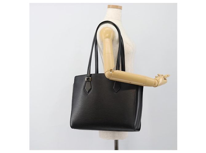 Borsa Tote LOUIS VUITTON Epi Duplex Black M52422 LV Auth ka4922A Nero - vista 22