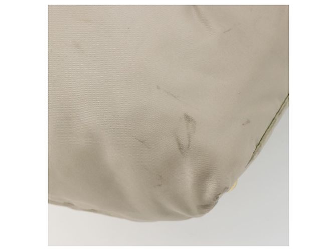Borsa Tote PRADA Nylon Grigio Oro Auth hk3823 Marrone D'oro - vista 16