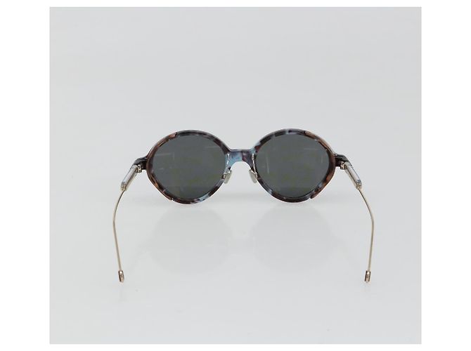 Occhiali da Sole Christian Dior Plastica Grigio Oro Argento Auth hk3838 Marrone D'oro - vista 3