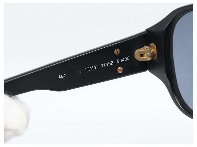 Occhiali da sole CHANEL in plastica Nero Gold CC Auth BA13653 D'oro - vista 12