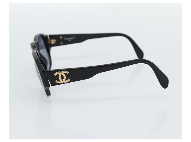 Occhiali da sole CHANEL in plastica Nero Gold CC Auth BA13653 D'oro - vista 6