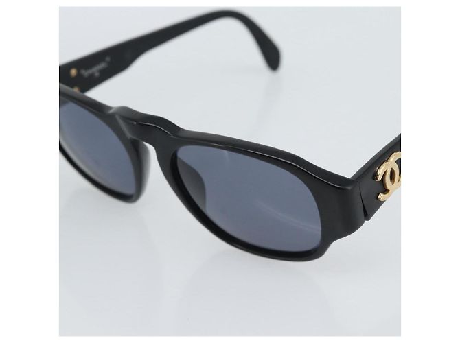 Occhiali da sole CHANEL in plastica Nero Gold CC Auth BA13653 D'oro - vista 9