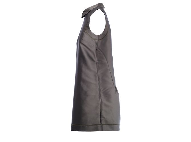 Vestido evasé sin mangas con cuello verde Max Mara - vista 2