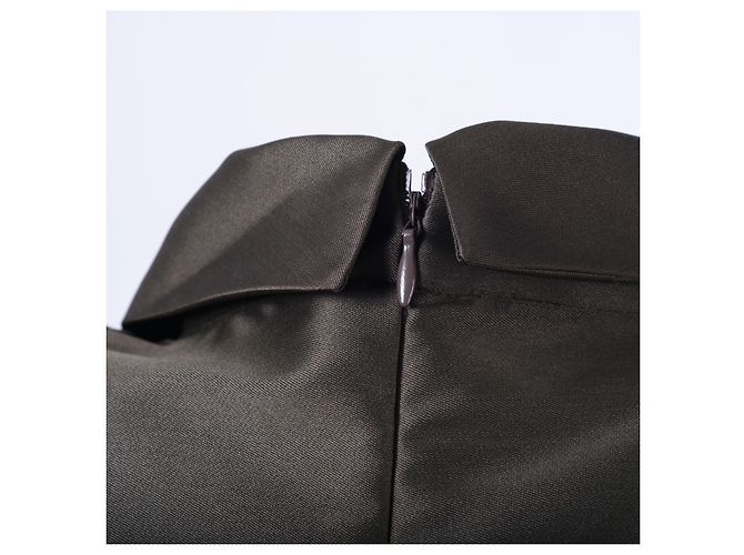 Vestido evasé sin mangas con cuello verde Max Mara - vista 4