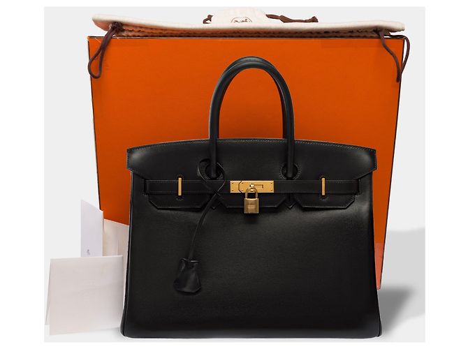 Hermès Borsa HERMES Birkin 35 in Pelle Nera - 103674 Nero - vista 2