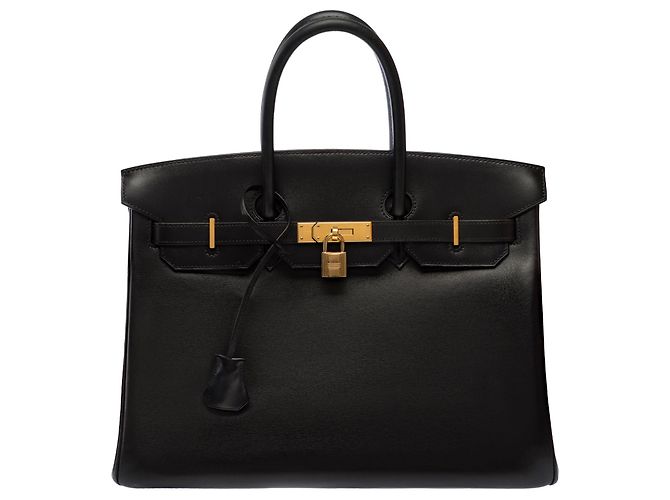 Hermès Borsa HERMES Birkin 35 in Pelle Nera - 103674 Nero - vista 3