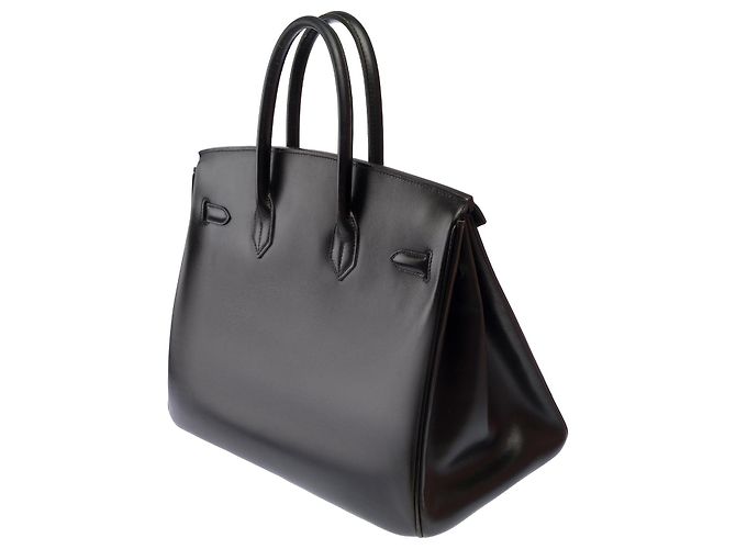 Hermès Borsa HERMES Birkin 35 in Pelle Nera - 103674 Nero - vista 6