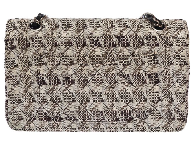 CHANEL Timeless/Classique Tweed Tasche Weiß - 103675 - Ansicht 3