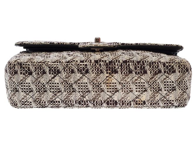 CHANEL Timeless/Classique Tweed Tasche Weiß - 103675 - Ansicht 9