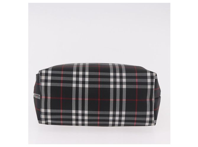 Pochette a mano BURBERRY in nylon nero con dettagli argento Auth am11953V - vista 9