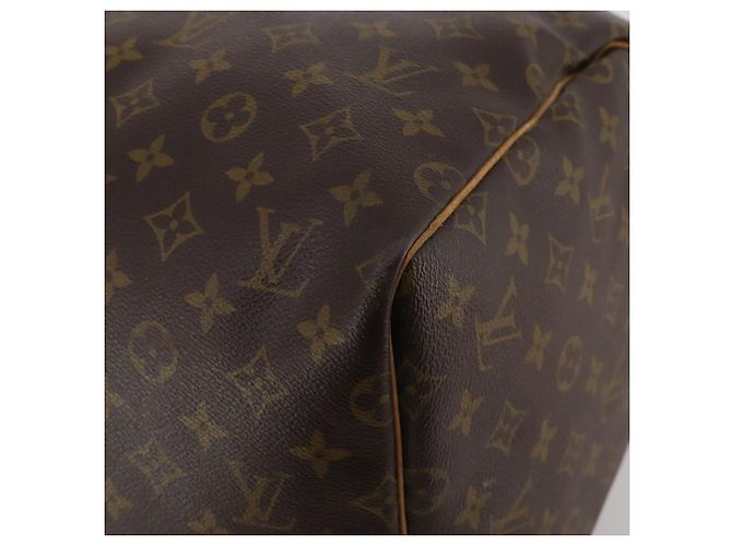 LOUIS VUITTON Monogram Keepall 55 Boston Bag M41424 LV Auth 188507 - view 10