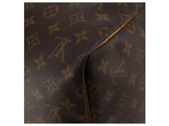 LOUIS VUITTON Monogram Keepall 55 Boston Bag M41424 LV Auth 188507 - view 12