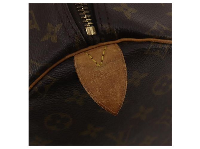 LOUIS VUITTON Monogram Keepall 55 Boston Bag M41424 LV Auth 188507 - view 15