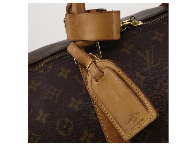 LOUIS VUITTON Monogram Keepall 55 Boston Bag M41424 LV Auth 188507 - view 16