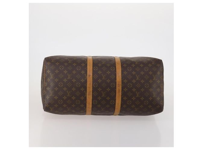 LOUIS VUITTON Monogram Keepall 55 Boston Bag M41424 LV Auth 188507 - view 9