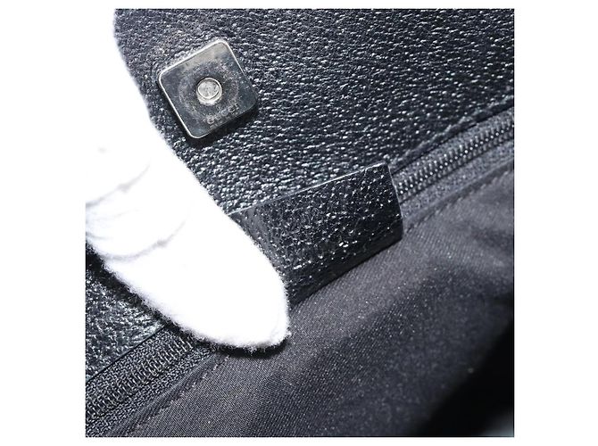 Borsa a Spalla GUCCI GG Canvas Nera Argento 120841 Auth 188960A Nero - vista 20