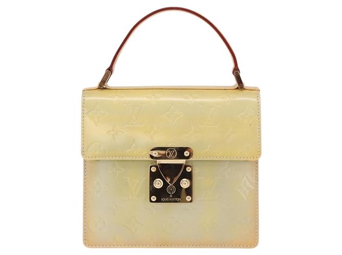 LOUIS VUITTON Monogram Vernis Spring Street Hand Bag Gris M91029 Auth bs35645A Grigio - vista 13