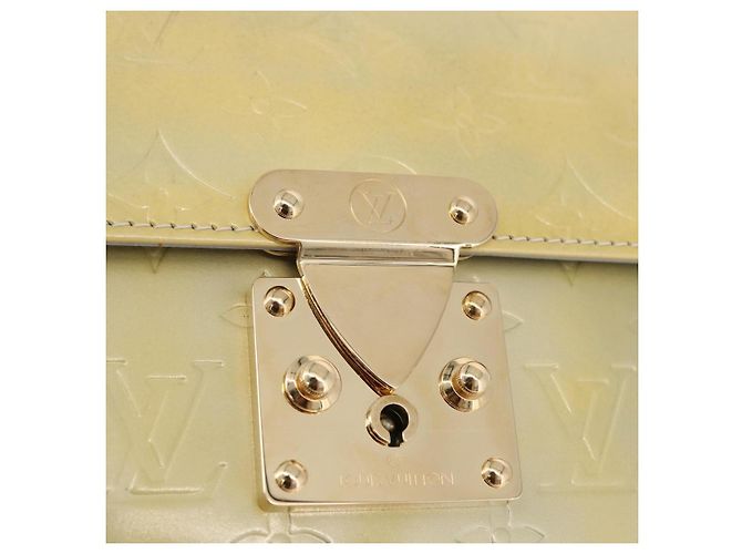 LOUIS VUITTON Monogram Vernis Spring Street Hand Bag Gris M91029 Auth bs35645A Grigio - vista 18
