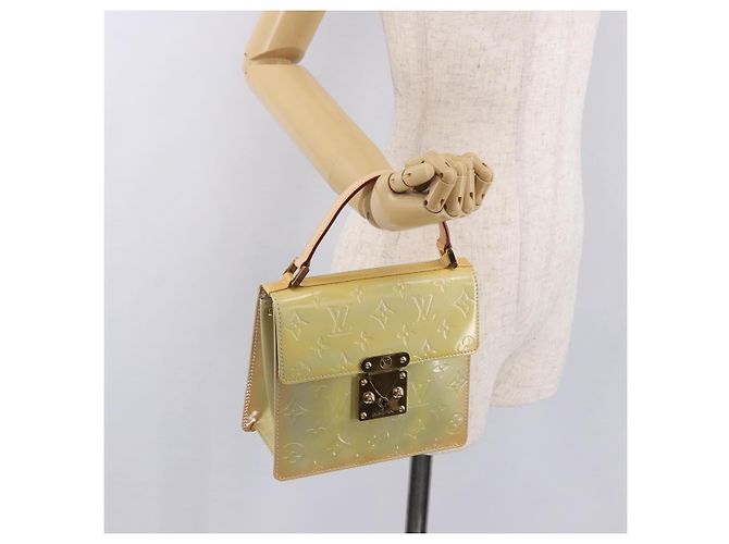 LOUIS VUITTON Monogram Vernis Spring Street Hand Bag Gris M91029 Auth bs35645A Grigio - vista 23
