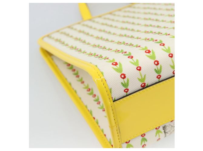 Borsa GUCCI per bambini Yuko Higuchi in tela gialla 605614 Auth 188912M Giallo - vista 13