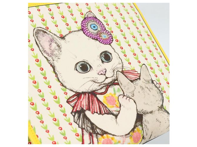 Borsa GUCCI per bambini Yuko Higuchi in tela gialla 605614 Auth 188912M Giallo - vista 15