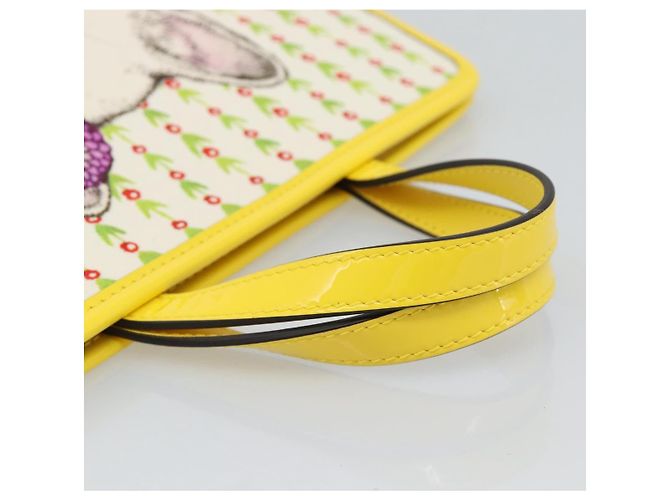 Borsa GUCCI per bambini Yuko Higuchi in tela gialla 605614 Auth 188912M Giallo - vista 7