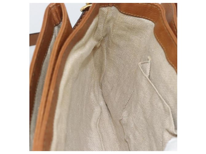 Borsa a Spalla GUCCI GG Canvas Beige Oro 257024 Auth ka4943V D'oro - vista 19